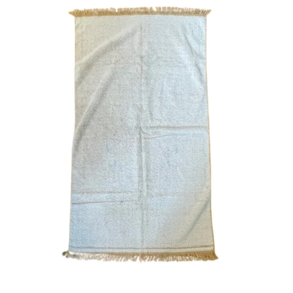 Vintage Fieldcrest American Sampler Bath Towel Pennsylvania Dutch Fringe Yellow - Picture 2 of 5